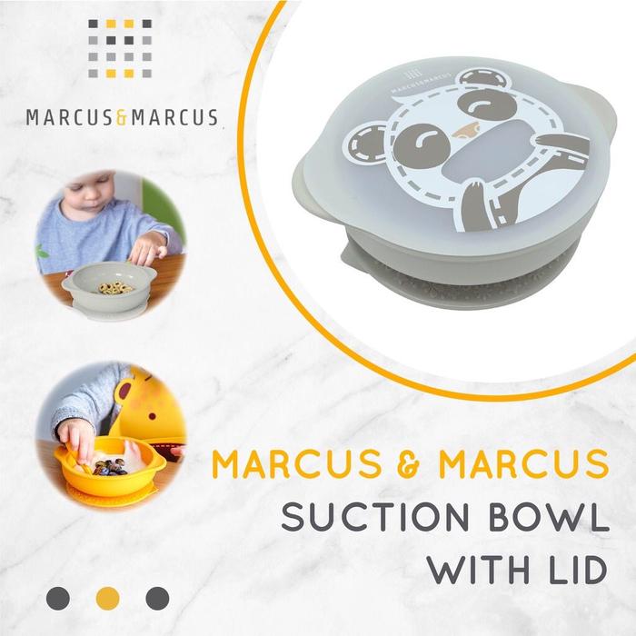 Gambar Marcus and Marcus Self Feeding Suction Bowl/ piring makan bayi - Grey Panda dari Milk Monster Baby Shop undefined Tokopedia