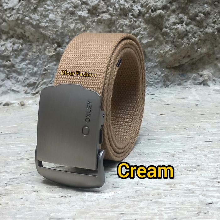 Gambar IKAT PINGGANG BAHAN KAIN KANVAS HALUS 150CM - Cream dari Dfour Fashion undefined Tokopedia