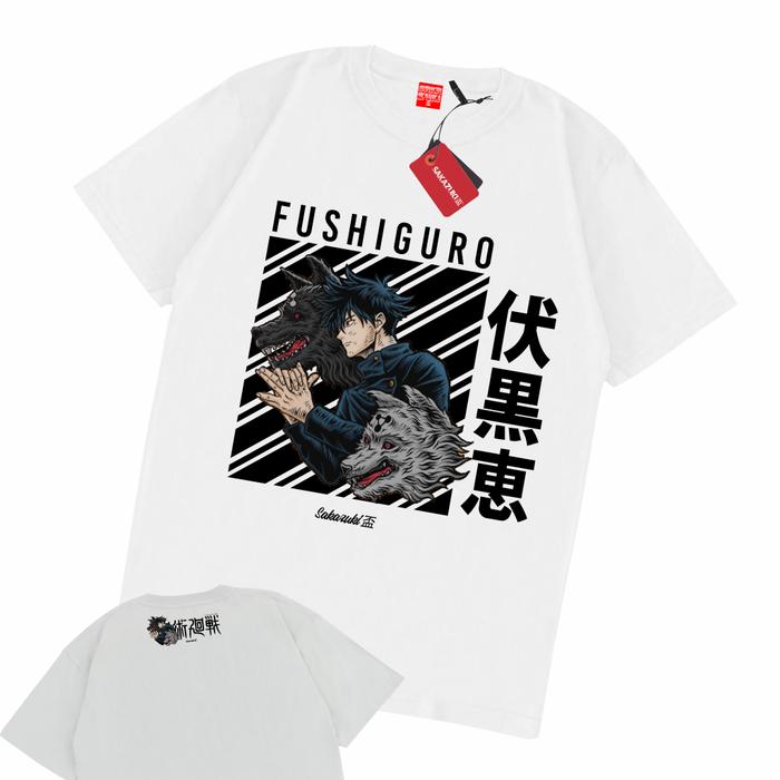 Gambar SAKAZUKIKaos Anime JUJUTSU KAISEN MEGUMI FUGISHIRO Baju Distro - V2 PUTIH, M dari SAKAZUKI undefined Tokopedia
