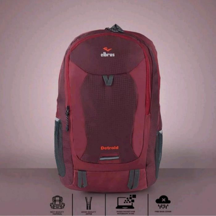 Gambar 4 parian warna Tas Ransel Elbrus Detroid 25L - maron, Detroid 25L dari rizalbag undefined Tokopedia