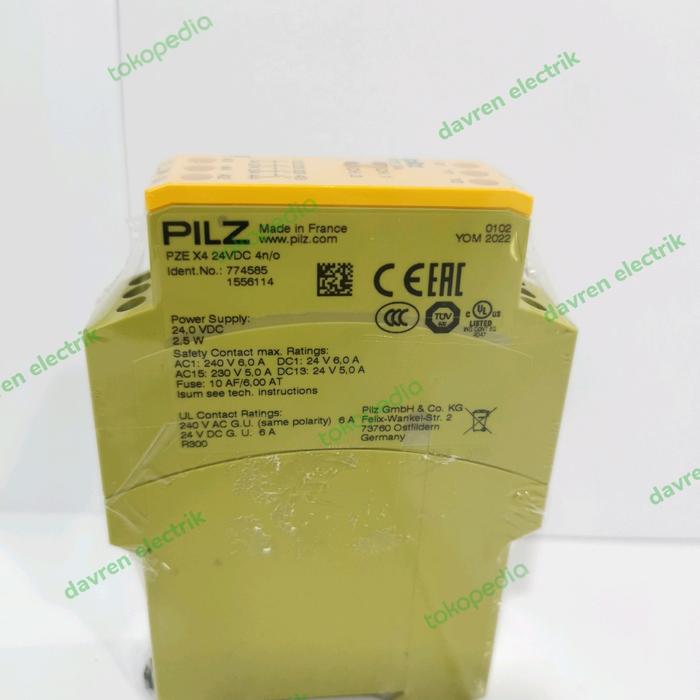 Relais De Sécurité Pilz PZE X4 24VDC - Réf 774585 - Neuf Sous Emballage