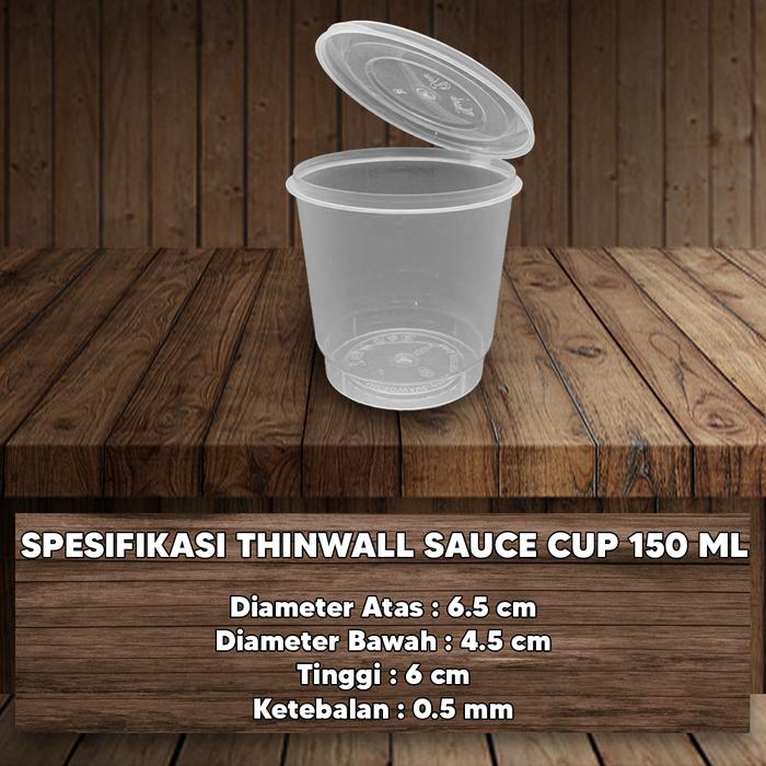 Gambar Cup 150 ml, Cup selai, Cup puding, Tempat agar GROSIR - TUTUP MENYATU dari Sendoek undefined Tokopedia