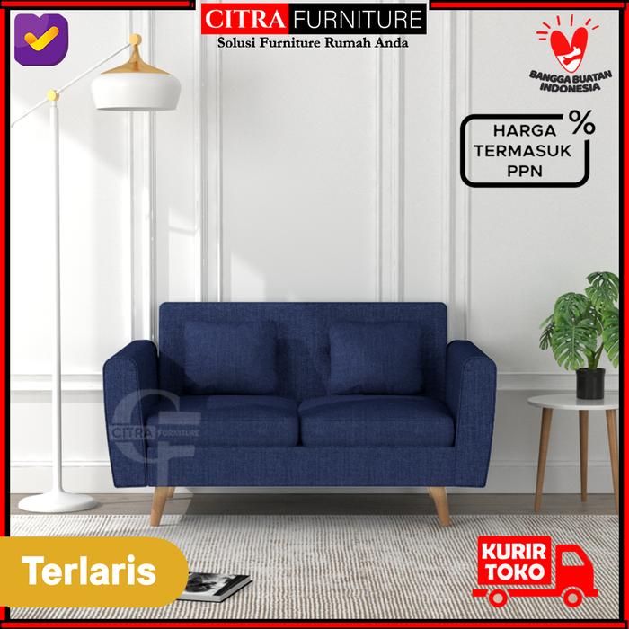Gambar Sofa Retro Scandinavian 2 Dudukan Seater Minimalis - Nevada Series - MYSTIC dari Citra furniture undefined Tokopedia