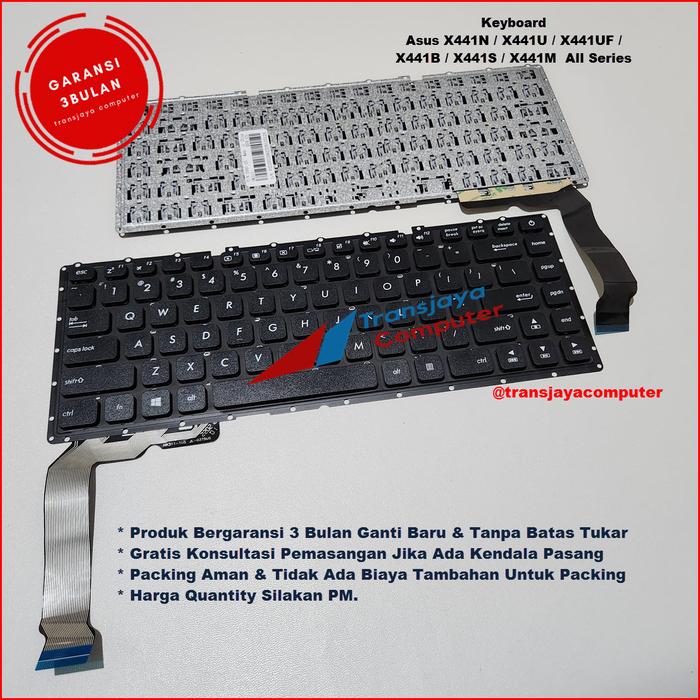 Gambar Keyboard Asus X441SA X441SC X441A X441B X441BA X441M A441 A441U A441UV - Hitam dari TransjayaComputer undefined Tokopedia