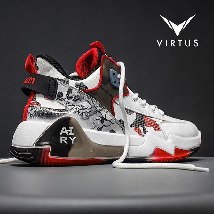 Gambar VIRTUS 39-44 AIRY Black Hitam - Sepatu Sneakers Pria Olahraga Running - Black, 40 dari Virtus Wear undefined Tokopedia