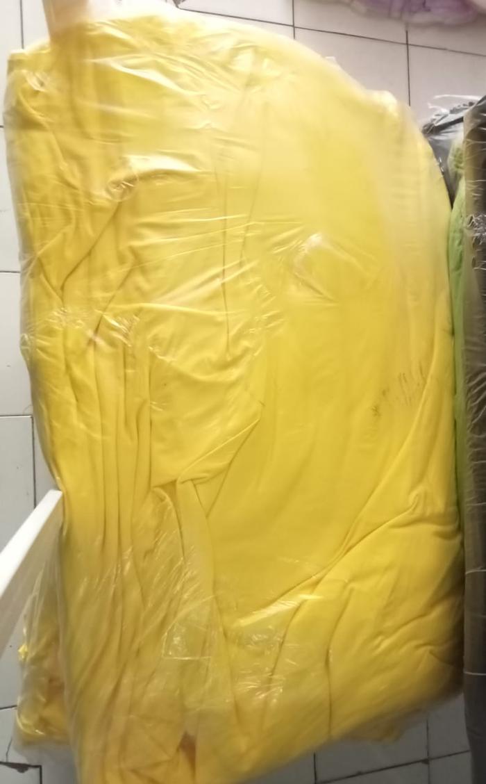 Gambar KAIN LOTTO/LOTO ELVANA/BAHAN CELANA TRAINING KAOS OLAHRAGA KILOAN (1) - KUNING KENARI, 1 Kg dari TOKO KAIN MURAH DEPOK undefined Tokopedia