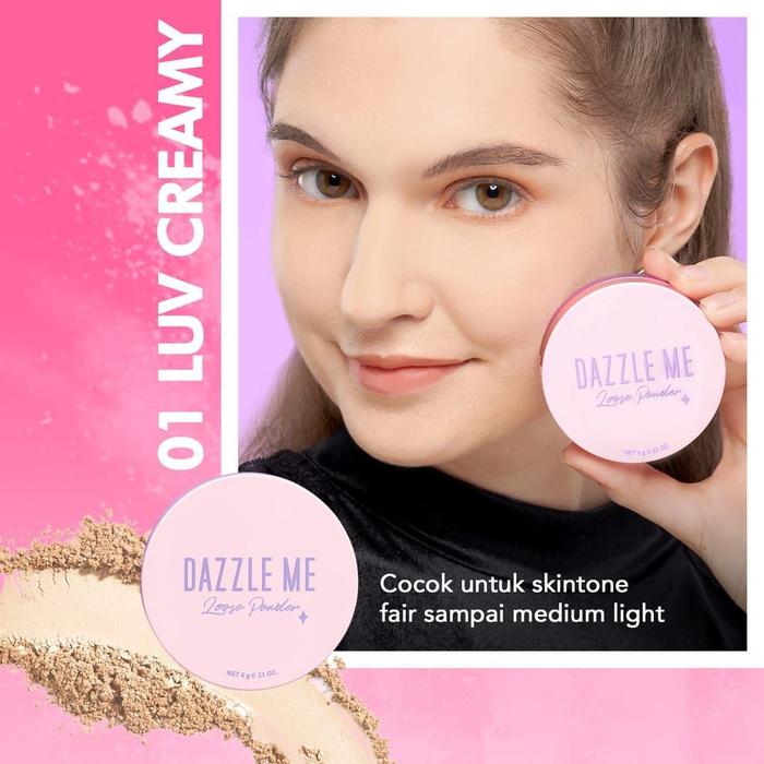 Gambar DAZZLE ME ALWAYS SETTING LOOSE POWDER | SOFT AND SMOOTH BEDAK TABUR - 02 POP HONEY dari Joy Victoria Panjer Pakerisan undefined Tokopedia
