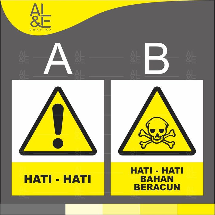 Gambar STIKER SAFETY RAMBU-RAMBU K3_ RITRAMA INDOOR PREMIUM - A dari AL&EL GRAFIKA undefined Tokopedia