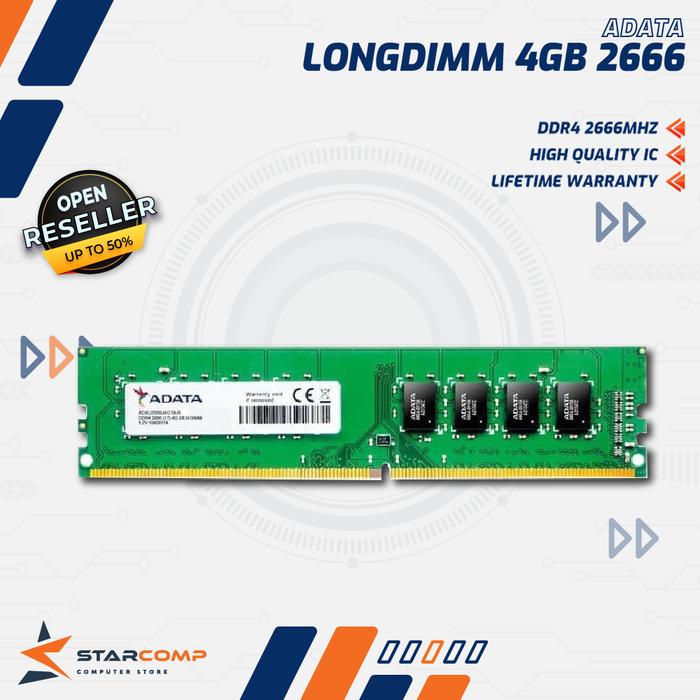 Gambar ADATA 4GB DDR4 2666 RAM PC4-21300 LONGDIMM dari Starcomp Origin undefined Tokopedia