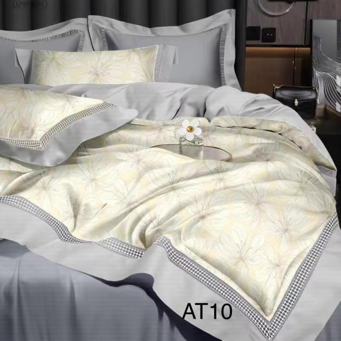 Gambar Bed Cover Set Sprei Sutra Tencel Organik 60S Original Import 7310 - 200x200, 40cm dari Mahoberry undefined Tokopedia