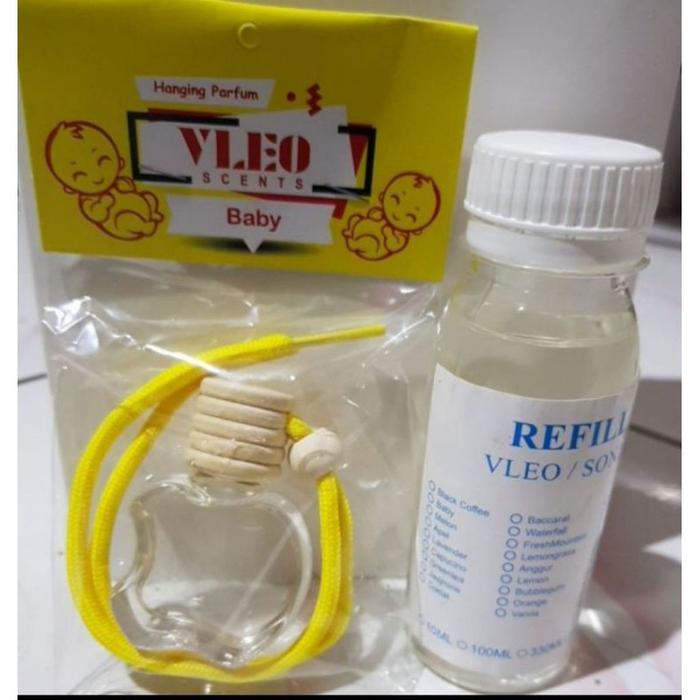 Gambar PAKET HEMAT PARFUM MOBIL VLEO +REFILL 100ML Aroma Baby - Paket Baby Swit dari Fiqs Store undefined Tokopedia