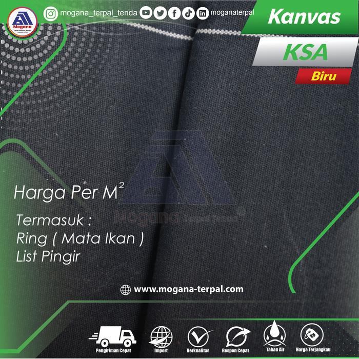 Gambar Terpal Canvas KSA tebal Berkualitas (tahan panas) - Biru Dongker dari Mogana Terpal Kota Administrasi Jakarta Barat Tokopedia