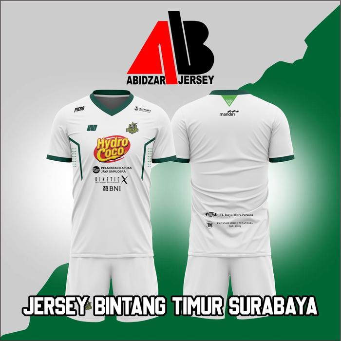 Gambar JERSEY BINTANG TIMUR SURABAYA JERSEY BOLA FUTSAL BTS - Putih, S dari Abidzar Jersey undefined Tokopedia