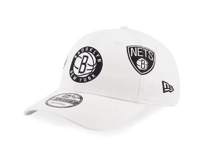 Topi New Era 9Forty League Brooklyn Nets Multi Logos White Cap di Bian  Store Tokopedia