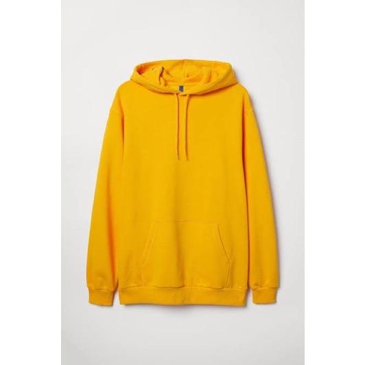 Gambar HOODIE H&M BASIC REGULAR FIT - BASIC YELLOW, S dari pandutocip undefined Tokopedia