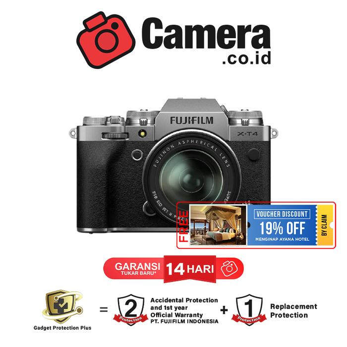 Gambar Fujifilm X-T4 Kit XF 18-55mm f/2.8-4 R LM OIS - Kamera Mirrorless - Silver dari CAMERA CO ID undefined Tokopedia