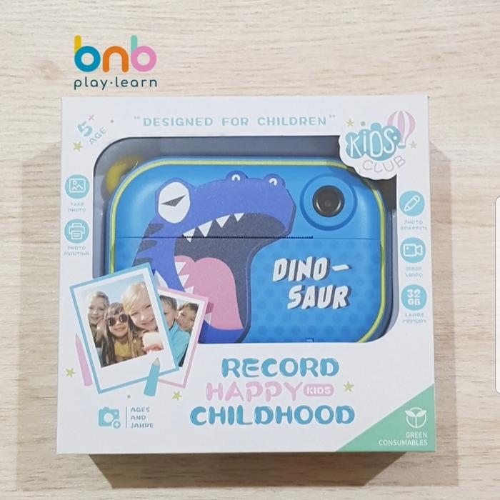 Gambar Kids Camera Dinosaur With Printer and WIFI Kamera Anak Bisa Cetak Foto dari BnB.PlayLearn undefined Tokopedia