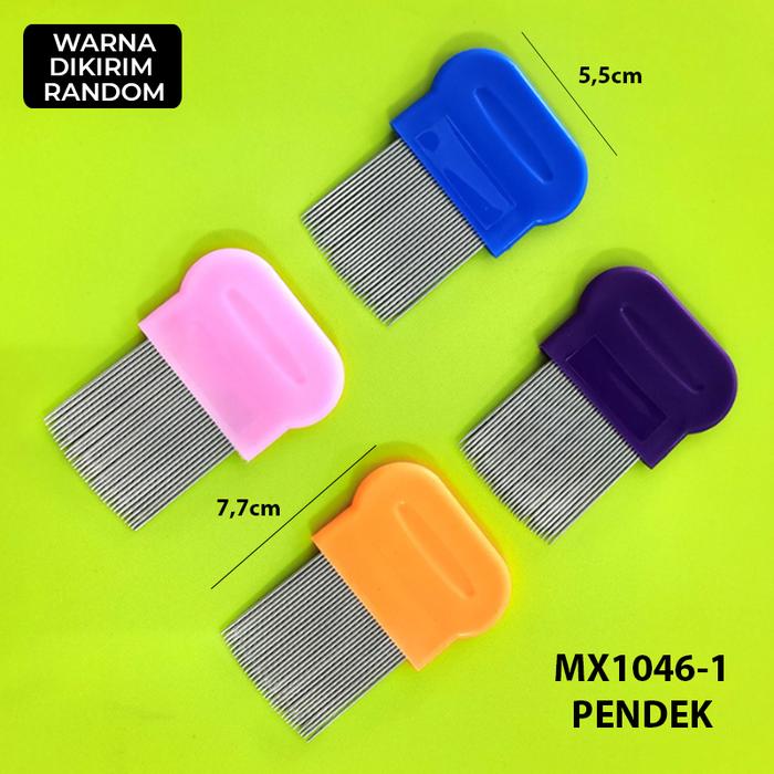 Gambar Sisir Kutu Logam / Serit Logam Kutu Dan Ketombe Gagang Panjang MX1046 - PENDEK dari NOMIDE STORE undefined Tokopedia