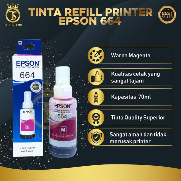 Gambar Tinta Printer 664 For Printer L100 L120 L200 L210 L220 L310 L360 - Merah dari Trio Stores undefined Tokopedia