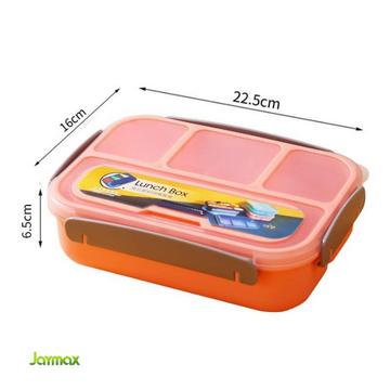 Gambar Lunch Box BPA FREE / Kotak Makan Bento Dengan Tutup Anti Tumpah - pink dari jaymax undefined Tokopedia