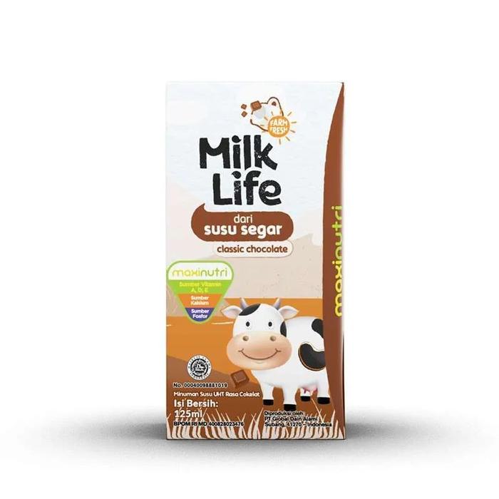 Gambar Susu UHT Milk Life Kemasan 125 ml | Coklat Strawberry Vanilla - Chocolate dari Alfa Snack_NEW undefined Tokopedia