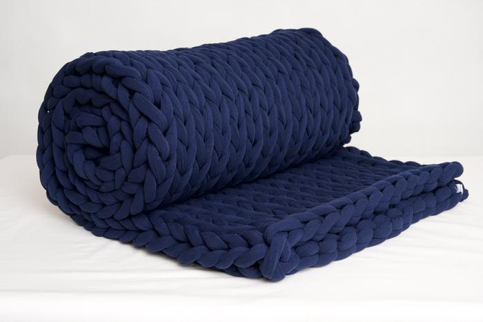 Gambar NAIM SLEEP Hand Woven Weighted Blanket Exclusive Design Selimut Berat - Majestic Blue dari Naim Sleep Weighted Blanket undefined Tokopedia
