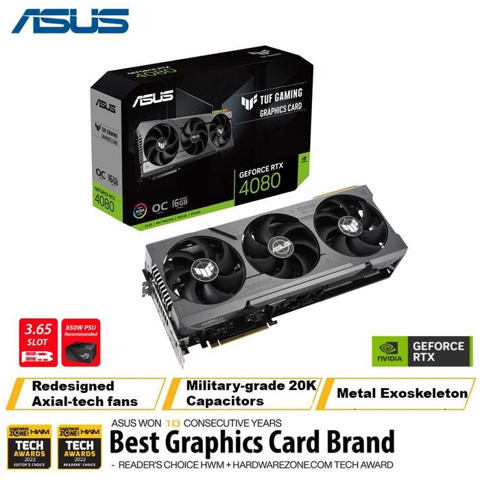 Promo ASUS TUF Gaming GeForce RTX 4080 OC 16GB GDDR6X 256-bit [GPU