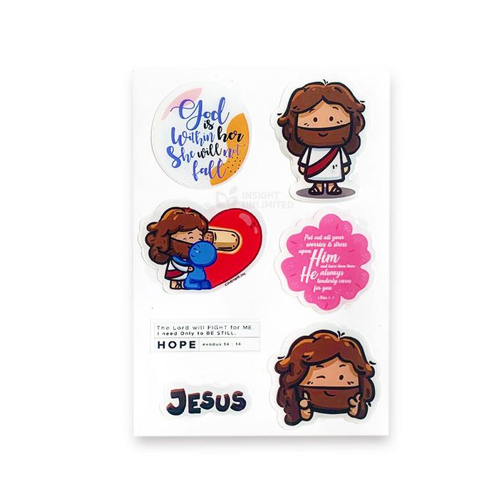 Gambar Character Aesthetic Stickers - Jesus Heals dari Insight Unlimited undefined Tokopedia