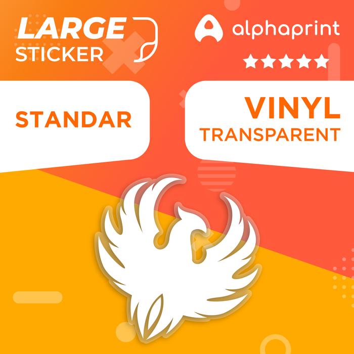 Gambar Sticker Custom Vinyl Transparan / Bening Tinta Putih (Print & Cut) - Standar dari alphaprint undefined Tokopedia