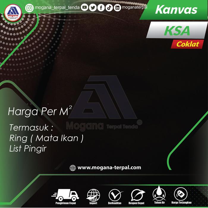 Gambar Terpal Canvas KSA tebal Berkualitas (tahan panas) - Cokelat dari Mogana Terpal Kota Administrasi Jakarta Barat Tokopedia