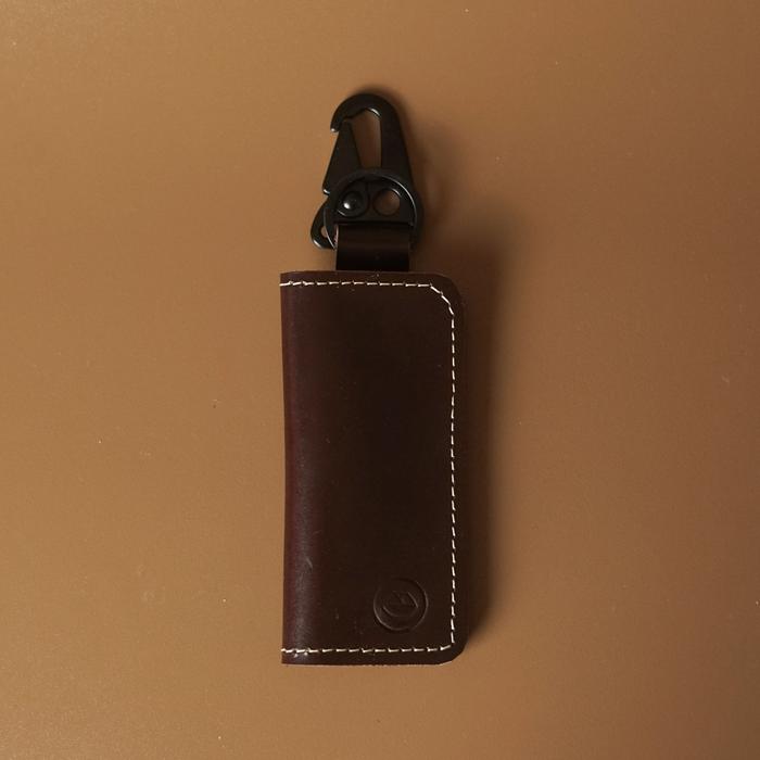 Gambar Ostha Dompet Stnk Kulit Asli - Dompet Kunci - Leather Key Wallet - BROWN PULL UP dari Ostha Leather undefined Tokopedia