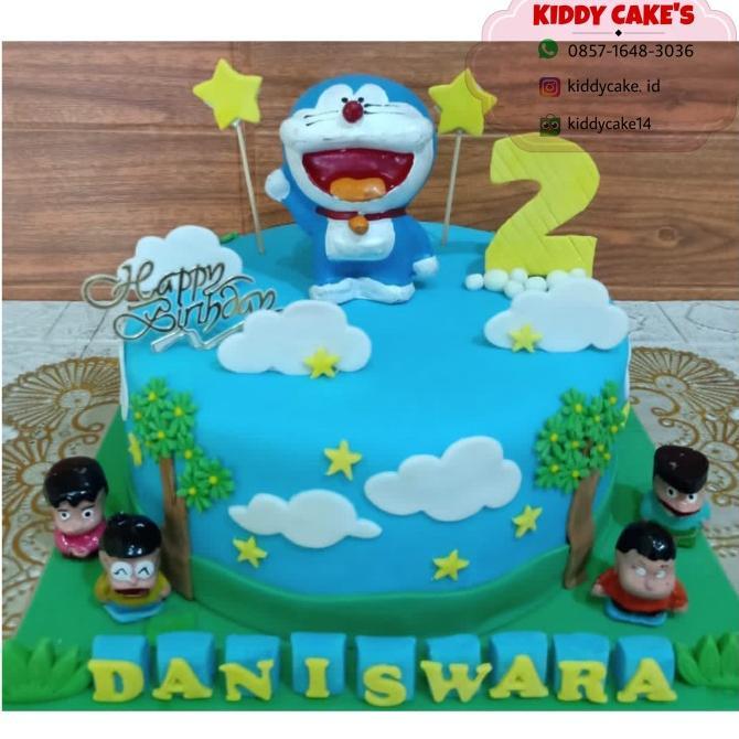 Gambar Apesi Kue Ulang Tahun Doraemon / Kue Ultah Doraemon - 16 Cm dari apesili undefined 4 Tokopedia