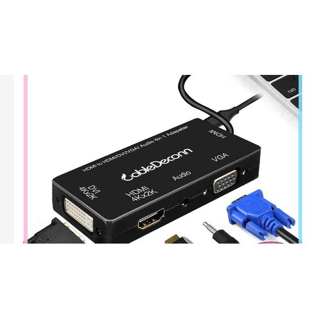 Cabledeconn E0405 In Kabel Adapter Konverter Hdmi Dvi 4k Vga