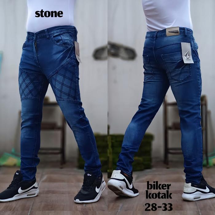 Gambar Celana Panjang Pria Jeans Slimfit Murah - Stone, 33 dari Ps.Fashion undefined Tokopedia