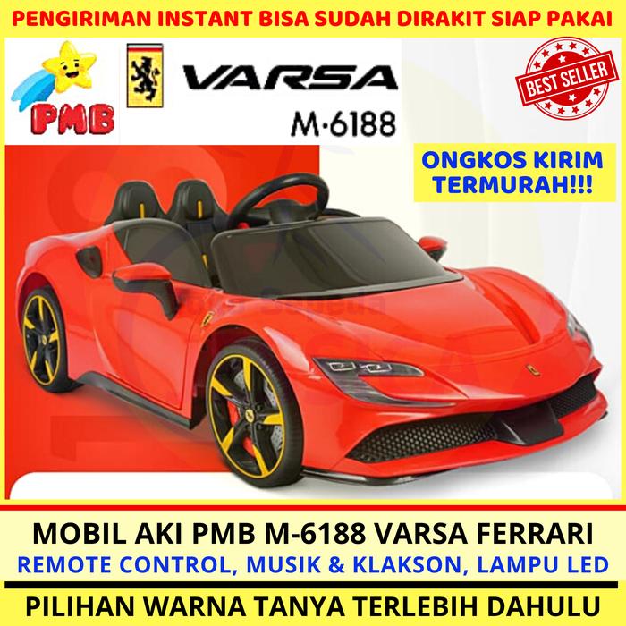 Gambar Mobil Aki Remote Control Lamborghini Aventador 2 anak PMB M 6869 Murah - Ferrari Merah dari Toko Sepeda Jessica undefined Tokopedia