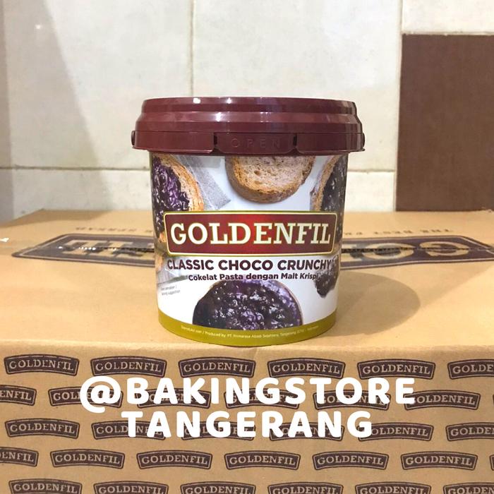 Gambar Goldenfil Classic Choco Crunchy 1 Kg | Selai Klasik Coklat Crunchy dari Baking Store Tangerang undefined Tokopedia