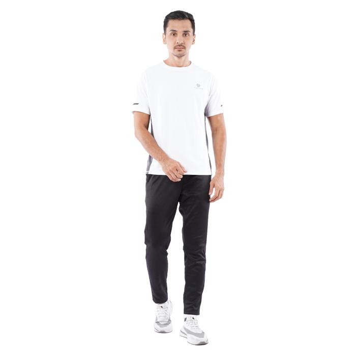 Gambar Tiento Setelan Olahraga Tshirt Kaos Olahraga Lari Lengan Pendek Baju Running T-Shirt Celana Panjang Training Gym Fitness Sport Casual Extra Lite - SOLID WHITE, 3XL dari TIENTO INDONESIA undefined Tokopedia