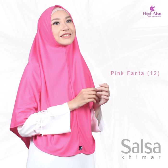 Gambar JILBAB BERGO KAOS INSTAN HIJAB ALSA KHIMAR SALSA NON PAD PINK FANTA - S dari Nayyara Store Acc undefined Tokopedia