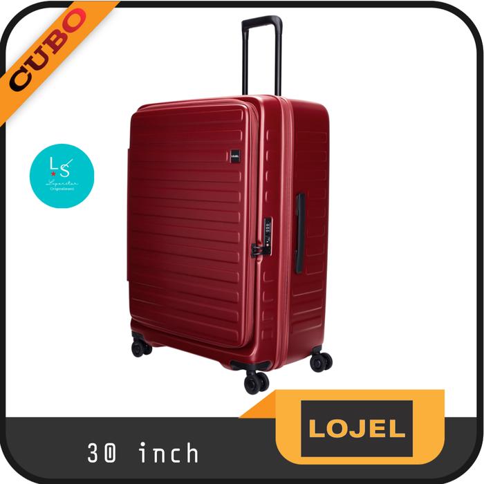 Gambar koper Lojel 30 inch cubo spinner TSA Lock expand black - Merah dari Loperstar undefined Tokopedia
