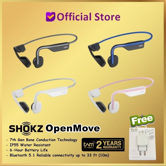 Gambar Shokz OpenMove Wireless Bone Conduction Open-Ear Headphones Open Move - Blue dari Dunia Mas Computer undefined Tokopedia