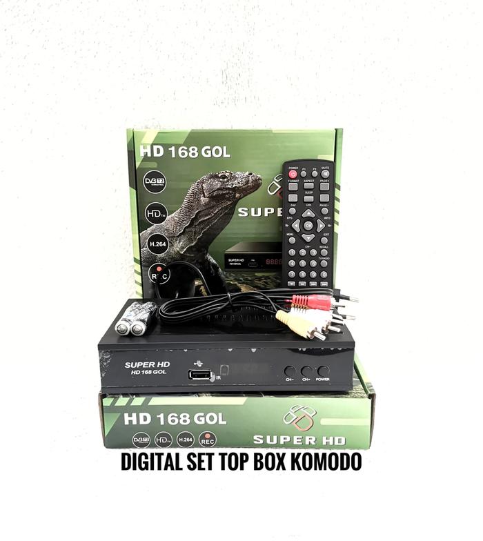 Gambar SET TOP BOX DIGITAL - SET TOP BOX ANTENA UHF DIGITAL ANTENNA TV - KOMODO dari Parabola Collection undefined Tokopedia