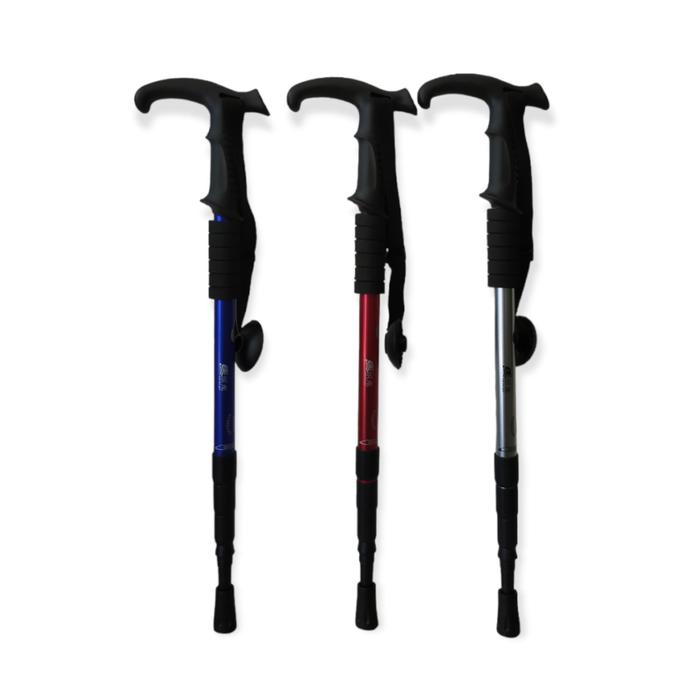 Gambar Trekking Pole / Tongkat Hiking / Tongkat Mendaki - Lurus, Merah dari Bear_Mountain undefined Tokopedia