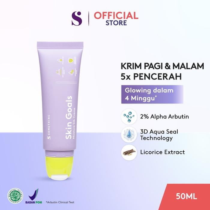Gambar Somethinc Skin Goals Moisture Silk Cremè / Krim Pelembab Wajah BPOM - Creme 50 ml dari wht cosmetics undefined Tokopedia