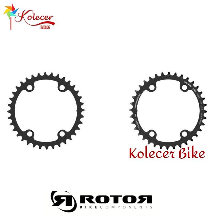 Plateau externe Rotor Aero Round Rings BCD110x4 50T(34) | Vélo-Store