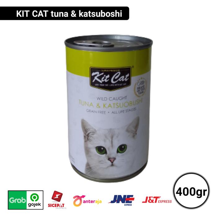 Gambar Makanan Kucing KIT CAT Kaleng 400 gr Wet Food - tuna katsubuosh dari MARGAASIHPETSHOP undefined Tokopedia