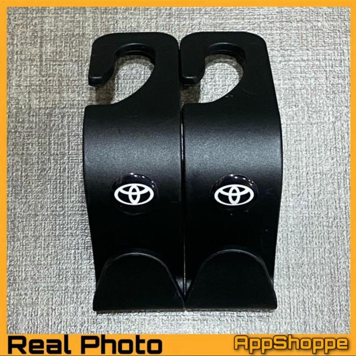 Gambar Hook Car Seat backrest Universal Interior Organizer Storage + Logo - TOYOTA dari DKD Shop78 undefined Tokopedia