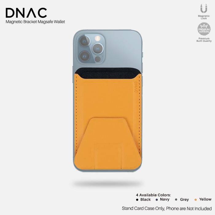 Gambar DNAC Magnetic Card Holder Wallet + Stand Phone Magsafe Iphone 12 - Kuning dari DNAC undefined Tokopedia