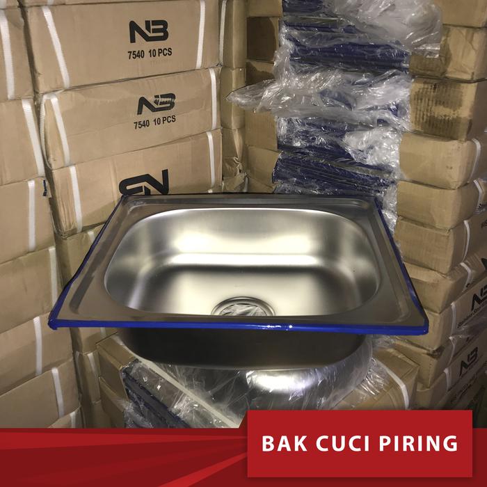 Gambar BAK CUCI PIRING / KITCHEN SINK / BAK CUCI PIRING SET AVUR 50 X 40 NB - TANPA AVUR dari Yozuri Indonesia undefined Tokopedia