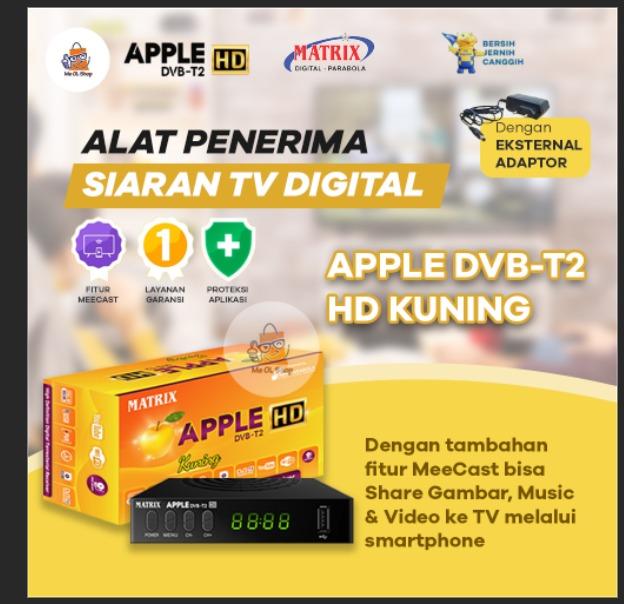 Gambar SET TOP BOX MATRIX KUNING STB APPLE KUNING HD TV TERBARU - STB KUNING dari Me OL Shop undefined Tokopedia