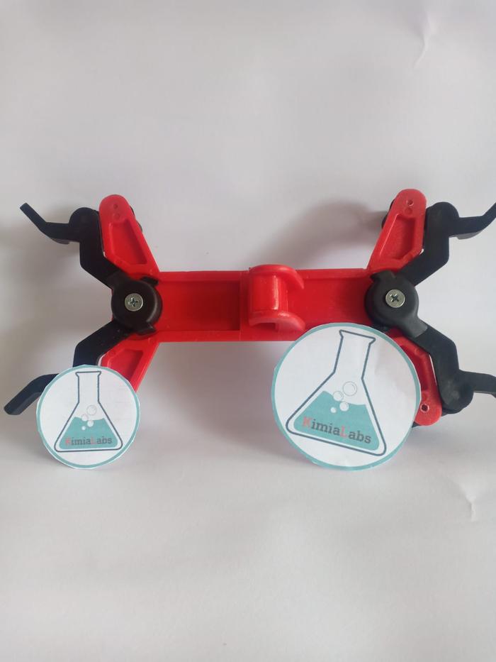 Gambar Klem buret plastik single/double - Double dari Kimialabs undefined Tokopedia